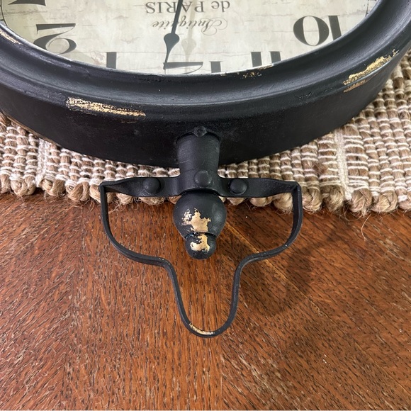 Black Vintage Style Wall Clock - Picture 5 of 6